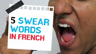 5 bad words to swear in French 🤬 [upl. by Inail]