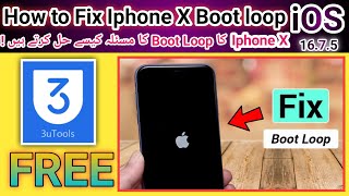 How to fix iphone boot loop issue free by 3utools  Iphone auto restarting solved [upl. by Crane]