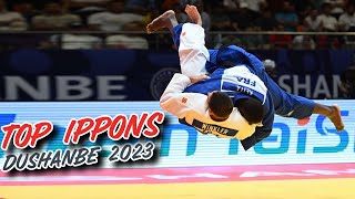 TOP IPPONS  Judo Grand Prix Dushanbe 2023 [upl. by Ahsirt]