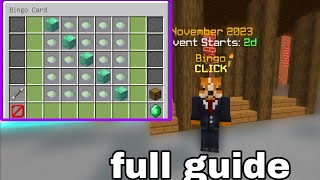 Bingo Guide for November 2023 Hypixel Skyblock [upl. by Lepp]