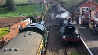 6695 ‘Taffy Tank’ amp 9351 ‘Mogul’ At Stogumber and Williton WSR [upl. by Benildas]