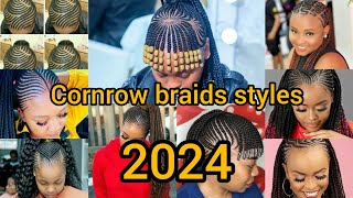 💖🌸 Cute cornrow braids hairstyles  African  Americans braids styles for ladies [upl. by Malcah48]