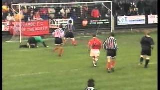 Forest Green v Morecambe FA Cup 200001 Own goal [upl. by Erdua]