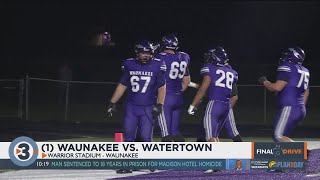 Waunakee stays perfect against Watertown [upl. by Oijimer]