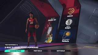 NBA 2K25 RARE BUILDS  2WAY 3LEVEL POINT FORWARD [upl. by Morrell]