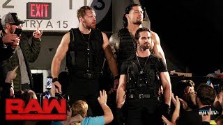 The Shield make their entrance together for the first time in three years Raw Oct 16 2017 [upl. by Anilrahc]