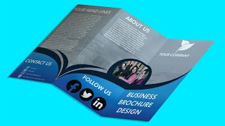 How to Design Tri Fold Business Brochure in Adobe Illustrator [upl. by Boris]