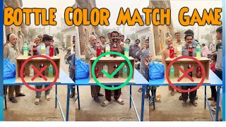 Bottle Color Matching Challenge amp Win Foods  Bottle Color Match Game  village food game [upl. by Hammond]