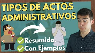 🏴󠁴󠁴󠁰󠁯󠁳󠁿Tipos de Actos Administrativos Ley 392015 ¿Qué es 【Explicados con EJEMPLOS】 [upl. by Ilowell]