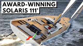 SOLARIS 111 quotCeFeAquot SuperYacht Tour All Carbon Fiber Awardwinning Performance Sailing Yacht [upl. by Thierry]