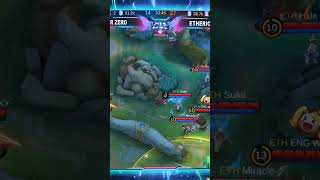 BCR ZERO VS ETHERIOM 🔥🔥etheriom mobilelegends mlbb [upl. by Aitekram]