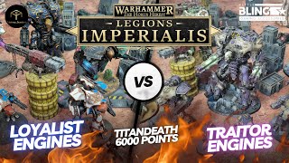 Legions Imperialis  Titandeath Battle Report  6000 Points [upl. by Thunell]