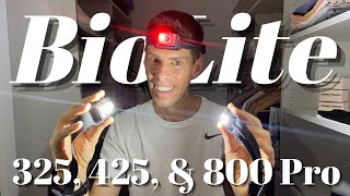 BIOLITE’S 2022 HEADLAMPS REVIEWED HL 325 HL 425 and the HL 800 Pro [upl. by Nalo]