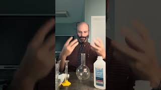 How to light alcohol vapors in a flask highschoolchemistryteacher chemistryexperiment [upl. by Jeffry]