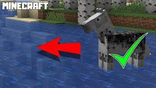 How to Get Horses Across Water Faster sort of Without LEADS MINECRAFT 1181 [upl. by Rosenbaum978]