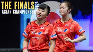 FULL MATCH  Miwa Harimoto Miyuu Kihara vs Satsuki Odo Sakura Yokoi FINALS 2024 Asian Championships [upl. by Aneehsar]