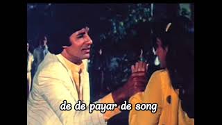 de de pyar de song Bappi lahriAmitabh Bachchan [upl. by Limber]