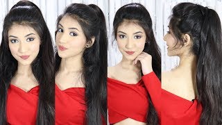 New Latest Ponytail Hairstyle With Trick  New Hairstyle  Easy Hairstyles [upl. by Itsyrc]