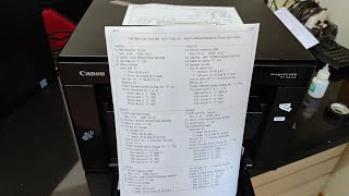 Canon imageCLASS MF3010 Print test without PC [upl. by Ileak]