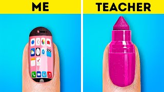 SMART AND FUNNY SCHOOL HACKS  Cool Hacks And Pranks With Your Favorite Gadget By 123 GO GOLD [upl. by Sloan517]