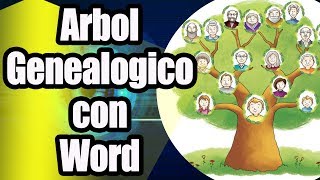 Como hacer un árbol genealógico en Word [upl. by Cates838]