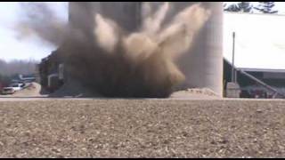 Epic Explosive Silo Demolition [upl. by Yenahteb24]