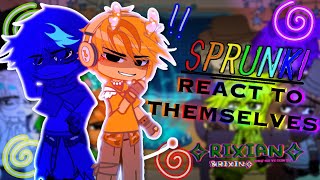 SPRUNKI REACT TO THEMSELVES  MY AU  SHORT  READ DESC IF U WANT [upl. by Latsyrc793]