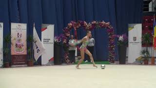 Annaliese Dragan CS Sportul Studentesc Bucuresti Ball Juniors Rhythmic Romania Cup 2019 [upl. by Slohcin655]