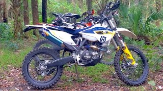 Busted KTM 500 exc KTM 690 Husqvarna FE501 trail ride [upl. by Atsirhcal195]