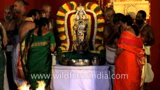 Devotees seek blessings during Kalyana Mahotsavam [upl. by Philipson]