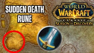 Sudden Death Rune Guide for Warriors  Season of Discover Phase 4 [upl. by Tristan123]