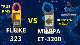 Alicate Amperímetro  Fluke 323 vs Minipa ET3200  True RMS vs Resposta Média [upl. by Shaefer]