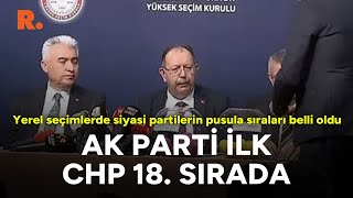 Siyasi partilerin yerel seçimdeki pusula sırası belli oldu CANLI [upl. by Hilliary]