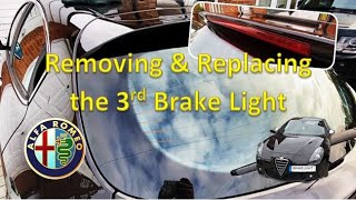 Alfa Romeo Giulietta 3rd Brake Light Remove and Repair [upl. by Niwdog157]