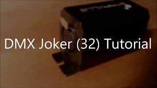 Stairville DMX Joker Tutorial [upl. by Billi]