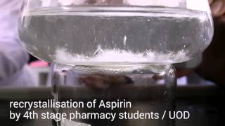 Recrystallization of Aspirin  Amazing Crystals formed ever [upl. by Aneras674]