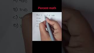 Percent math maths mathstricks mathematics education tricks shorts shortvideo shortfeed [upl. by Eilatam]