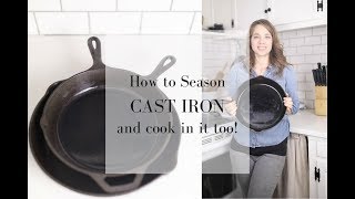 All you Need to Know About Cast Iron  How to Season  How to Cook  How to Clean [upl. by Judus427]