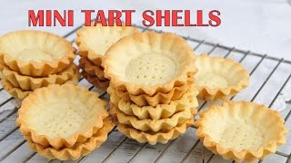 HOW TO MAKE MINI TART SHELLS [upl. by Kohn]