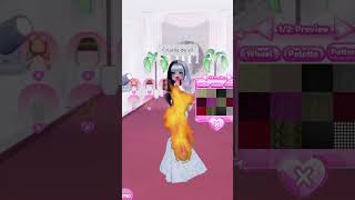 Cruella de vil fire dress in Dress to Impress roblox dti fyp dresstoimpress cruella fire [upl. by Litta373]