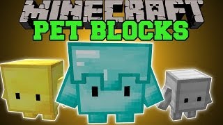 Minecraft PETS BLOCKS LEVEL THEM AND EVOLVE THEM Mod Showcase [upl. by Irrek742]