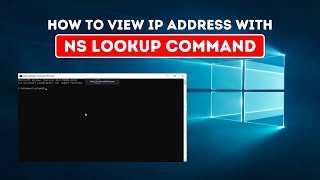 How to view IP address with NS lookup [upl. by Zurc]