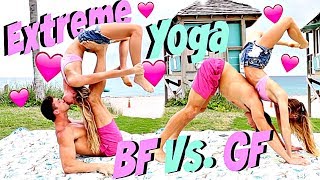 Couple Yoga Challenge Extreme BF Vs GF [upl. by Olympium]