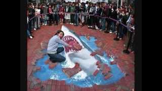 3D chalk art optical illusions [upl. by Norga]