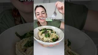 Vegan ricotta pasta veganpasta ricotta dairyfree healthyrecipes dairyfreerecipes healthyfood [upl. by Ekralc]