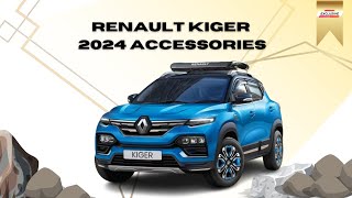 Renault KIGER 2024 Accessories  Full list with price renaultkiger RenaultIndiaVideos [upl. by Aynatahs]