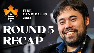 FIDE Candidates  Round 5  Recap [upl. by Ahsiuqet]