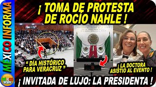 ¡TOMA DE PROTESTA DE ROCÍO NAHLE COMO GOBERNADORA CLAUDIA SHEINBAUM INVITADA DE LUJO [upl. by Muhammad621]