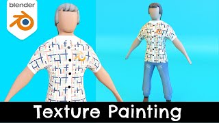 Texture Painting  Blender 41 Tutorial [upl. by Leibman]