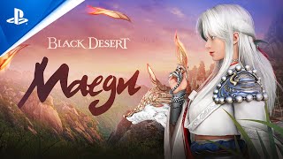 Black Desert  New Class Maegu Combat Gameplay  PS4 Games [upl. by Xuaeb]